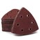SPEEDWOX 50 Pcs Triangle Sanding Pads Hook and Loop 80 Grit Oscillating Sanding Pad 90mm 6 Holes Fit 3-1/2 Inches Oscillating Multi Tool Detail Sander Sandpaper Triangle Sanding Discs Sanding Tool
