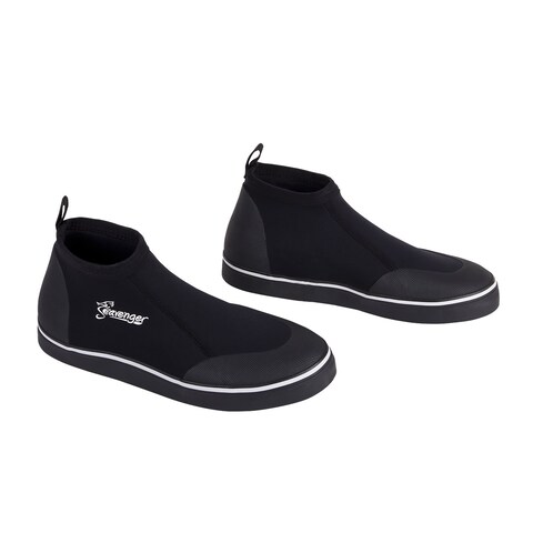 Seavenger Atlantis Aqua Shoes   Slip On Dive Booties for Snorkeling, Scuba Diving, Kayaking and Surfing (Black, 10)