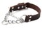 Mighty Paw Martingale Dog Collar - No Pull Design - Dog Collar for Pulling - Stainless Steel Training Collars- Limited Chain Cinch Training - Leather Collars for Dogs - Brown - Medium