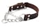 Mighty Paw Martingale Dog Collar - No Pull Design - Dog Collar for Pulling - Stainless Steel Training Collars- Limited Chain Cinch Training - Leather Collars for Dogs - Brown - Medium