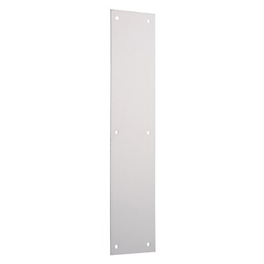BRINKS Commercial - Commercial 15" Push Door Plate, Stainless Steel Finish - Rust and Corrosion Resistant Door Plate