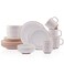 Karaca Haag Glaze Stoneware Dinnerware Set (16-Piece) - Kitchen Dishware Dining Set for 4 People - Microwave Safe Dinner Plates and Bowls Set (Multi)