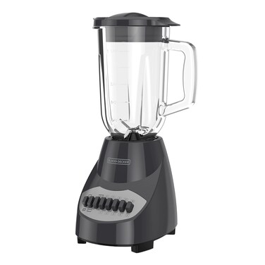 BLACK+DECKER Countertop Blender with 6-Cup Glass Jar, 10-Speed Settings