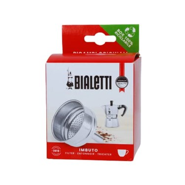 Bialetti Spare Parts, Includes 1 Funnel Filter, Compatible with Moka Express, Fiammetta, Break, Dama, Moka Timer and Rainbow (6 Cups)