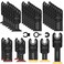 LEILUO 32 Pcs Multitool Blade Kit for Wood Nails Titanium Oscillating Saw Blades Japanese Tooth Oscillating Tool Accessories with Storage Bag Compatible with DeWalt Makita Dremel and More
