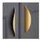 Primst Modern Light Brushed Cabinet Pulls, Furniture Hardware Collection, Cabinet Handles, Drawer Pulls, Door Pulls, Kitchen Cupboard Handle, Pack of 4 (Gold,L-4PCS)