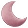 JIKAL Star Moon Shaped Pillow Soft Velvet Nursery Stuffed Throw Pillows for Kids Room Couch Reading Nook Decor (Moon, Dusty Pink)