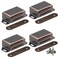 20 lbs Magnetic Door Catch, Heavy Duty Latch for Cabinets Shutter Closet Furniture Door, Stainless Steel Cabinet Catch, Oil Rubbed Bronze (4 Pack)
