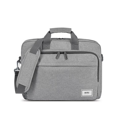 Solo New York Re:new 15.6 Inch Laptop Briefcase, Grey