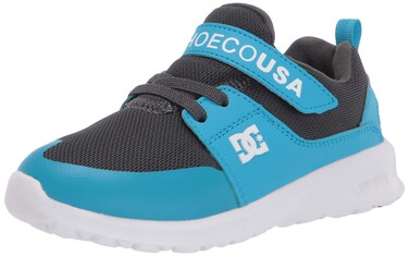 DC boys Heathrow Prestige Ev Skate Shoe, Black/Multi/Royal, 3 Little Kid US