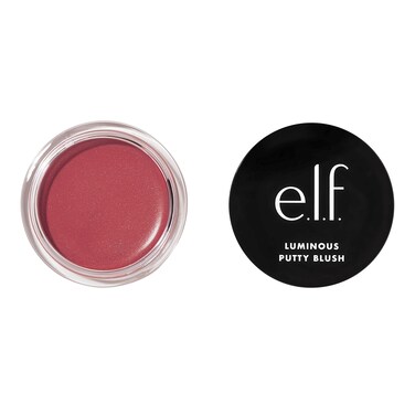 e.l.f. Luminous Putty Blush, Putty-to-Powder, Buildable Blush With A Subtle Shimmer Finish, Highly Pigmented &amp; Creamy, Vegan &amp; Cruelty-Free, St. Barts