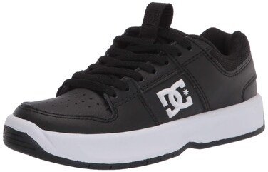 DC Boys' Lynx Zero Skate Shoe, Black/White, 10.5 M US