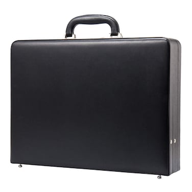 YUEMAI Hard Attache Briefcases for Men &amp; Women/Slim Hard-Sided Laptop Case with Combination Locks - Black