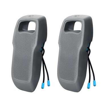 Sebnux Portable Boat Fender Boat Bumper for Docking Portable EVA Pontoon Boat Fender Pontoon Boat Fender Ideal for Fishing Boat, Pontoon Boat, PWC and Jet Ski (Grey Long Shape 2Pack)