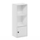 Furinno Luder Shelf Bookcase with 1 Door Storage Cabinet, White