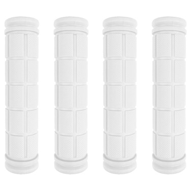 Zelerdo 2 Pairs Bike Handlebar Grips for Bikes (White)