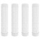 Zelerdo 2 Pairs Bike Handlebar Grips for Bikes (White)