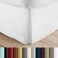 Linen Market Bed Skirt - Ultra Soft Microfiber - Easy Fit with 14 Inch Tailored Drop - Hotel Quality, Shrinkage &amp; Fade Resistant - Bed Cover - King Bed Set - Bedroom D&eacute;cor - (King, White)
