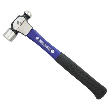 MichaelPro 16oz Ball Peen Hammer with Fiberglass Handle, Shock Resistant Design   MP004007