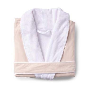 Kassatex Spa Bathrobe, Blush, Large-X-Large