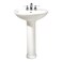 American Standard 0236.111.020 Cadet Pedestal Top and Leg with Center Hole Only, White