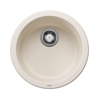 BLANCO 527407 RONDO SILGRANIT Drop-In or Undermount Round Bar Sink - Soft White