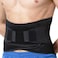 NeoTech Care Adjustable Compression Back Brace Lumbar Support Belt, Black, Size M
