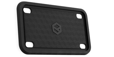 Rightcar Solutions Motorcycle The Original Premium Grade Silicone Bike Plate Frame   Rust Proof, Rattle Proof, Weather Proof License Plate Holder (Black)
