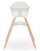 Lalo The Chair Convertible 3-in-1 High Chair - Wooden High Chair for Babies &amp; Toddlers, Baby High Chair with Dishwasher Safe Tray, Adjustable Footrest, Coconut