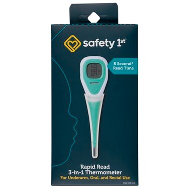 Safety 1st Rapid Read 3-In-1 Thermometer, Aqua, One Size