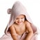 Natemia Premium Hooded Baby Bath Towel - Award Winning Baby Towels with Hood Made Using 100% Organic Cotton from Turkey, Baby Towels for Newborn, Hooded Baby Towels Girl, Baby Bath Towels Hooded