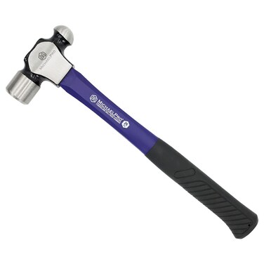 MichaelPro 24oz Ball Peen Hammer with Fiberglass Handle, Shock Resistant Design   MP004008
