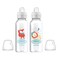 Dr. Brown's Milestones Narrow Sippy Bottle, 100% Silicone Soft Sippy Spout, 8oz/250mL, Fox &amp; Lion, 6m+