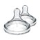 Dr. Brown's Natural Flow Level 1, Wide-Neck Baby Bottle Nipple, Slow Flow, 100% Silicone, 0m+ , 2 Count (Pack of 1)
