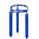 NANSHINE Flag Football Set, 1pcs Adjustable Football Belt With 3pcs Flags For Kids Youth Adults Outdoor Training And Games (Blue)