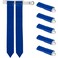 Crown Sporting Goods 6-Pack Flag Football Team Set &ndash; Includes 6 Belts with 12 Flags, Accessories for Flag &amp; Touch Games, Practices, &amp; Training (6, Blue)
