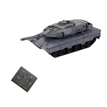 Ouhgnoh Mini Tank Remote Control Combat Tracked Tank Military Tank Model Simulation Tiger Tank Popular Toy Puzzle Toy Boy (Grey)