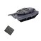 Ouhgnoh Mini Tank Remote Control Combat Tracked Tank Military Tank Model Simulation Tiger Tank Popular Toy Puzzle Toy Boy (Grey)