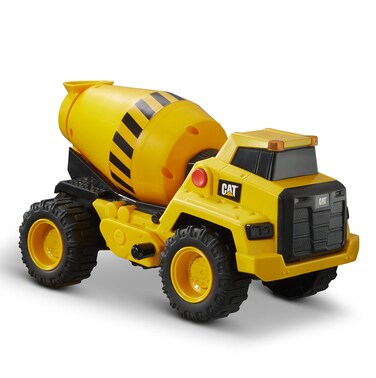 CAT Construction Toys, Construction 11.5" Power Haulers Cement Mixer, Realistic Lights &amp; Sounds, Motion Drive Technology, Working Features, and Interactive Play for Ages 3+