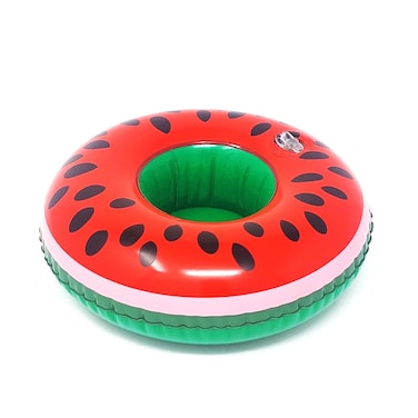 Inflatable Pool Floatie Drink Cup Holders for Swimming Pools and Hot Tubs &ndash; Inflatable Drinks Holders &ndash; Party Props and Pool Accessories (Watermelon)