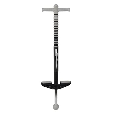 Flybar Maverick Pogo Stick for Kids Ages 5+, 40 to 80 Pounds, Perfect for Beginners, Easy Grip Handles, Anti-Slip Pegs, Outdoor Toys for Boys, Jumper Toys for Girls, Outside Toys for Kids (Blk/Silver)