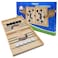 FEFFXY Fast Sling Puck Game, Super Winner Wooden Air Hockey Board Games, Portable Slingshot Hockey Tabletop Game for Family Game Night Fun, String Puck Game Toys with 10 Pucks, 22inch