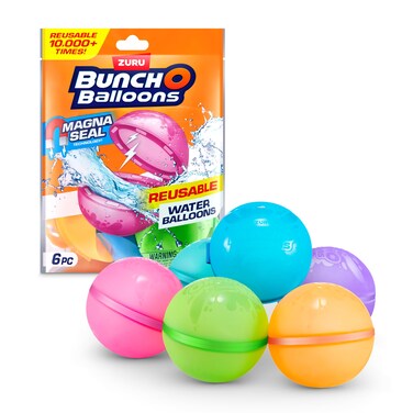 Bunch O Balloons Reusable Water Balloons 6 Pack by ZURU