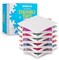 10 Puzzle Sorting Trays with Lid   Portable Puzzle Accessories Black Color Makes Pieces Stand Out to Better Sort Patterns, Shapes and Colors   for Puzzles Up to 2500 Pieces (White)