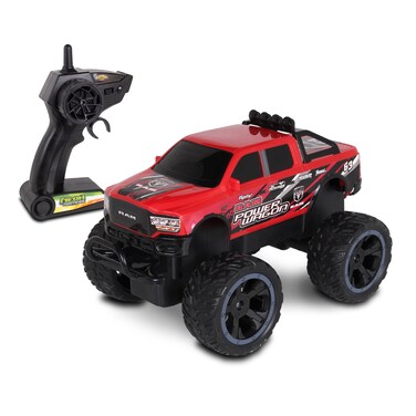 NKOK RC Ram 2500 Power Wagon Monster Truck; Rear Wheel Drive for Drifting Mastery; Bouncy and Grippy Tires