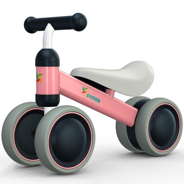 Avenor Baby Balance Bike Toys for 1 Year Old Gifts Boys Girls 10-24 Months Kids Toys Toddler Best 1st Birthday Girl Boy Gift Children Walker Baby Walker No Pedal Infant 4 Wheels Bicycle