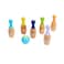 Bluey &ndash; Wooden Bowling &ldquo;Skittles&rdquo; Set, Indoor &amp; Outdoor Bowling Play, 6 Pins and 1 Bowling Ball &ndash; FSC Certified for Children 3 Years and Up