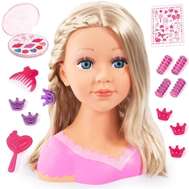 Bayer Design Charlene Super Model Blonde Styling Head with Makeup
