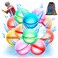 【12 Pack】Magnetic Reusable Water Balloons Fast Refillable for Kids Outdoor Activities, latex-free Kids Pool Beach Bath Toys, Self-Sealing Water Bomb Quick Fill for Summer Games
