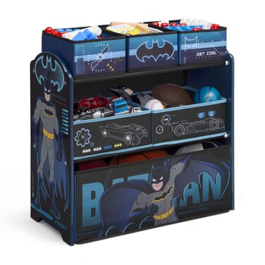 Delta Children Design &amp; Store 6 Bin Toy Storage Organizer, Batman